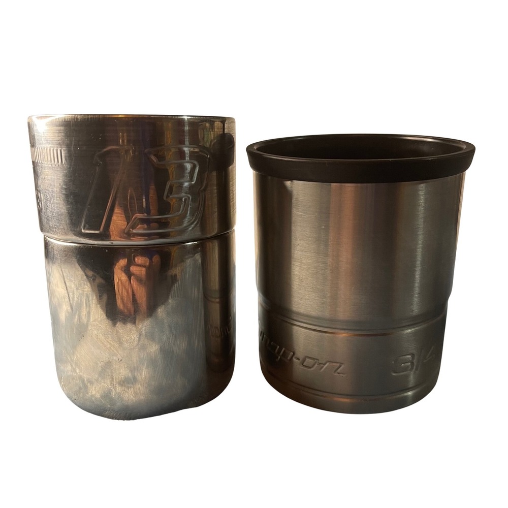 Snap-on Tools 100th Anniversary Stainless Steel Socket Tumbler &  Can Cooler Set